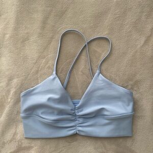 Alo Yoga Seashell blue sport bra